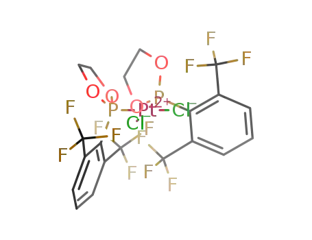 cis-[PtCl<sub>2</sub>(2-(2,6-bis(trifluoromethyl)phenyl)-1,3,2-dioxaphospholane)2]