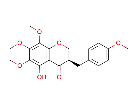 (R)-5-Hydroxy-6,7,8-trimethoxy-3-(4-methoxy-benzyl)-chroman-4-one
