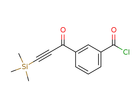 Molecular Structure of 141238-54-2 (Benzoyl chloride, 3-[1-oxo-3-(trimethylsilyl)-2-propynyl]-)