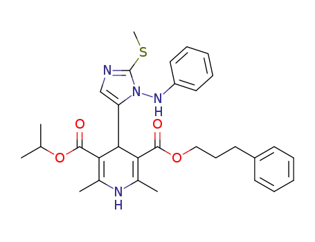 iso-propyl, phenpropyl-1,4-dihydro-2,6-dimethyl-4-[2-methylthio-1-(phenylamino)-1H-imidazole-5-yl]-3,5-pyridinedicarboxylate