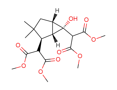 (1R*,2R*,5R*,6R*)-2,6-bis<bis(methoxycarbonyl)methyl>-3,3-dimethylbicyclo<3.1.0>hexan-6-ol