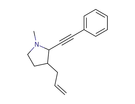 3-Allyl-1-methyl-2-phenylethynyl-pyrrolidine