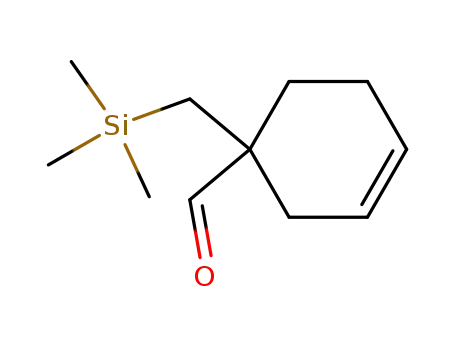 Molecular Structure of 118813-62-0 (1-Trimethylsilanylmethyl-cyclohex-3-enecarbaldehyde)