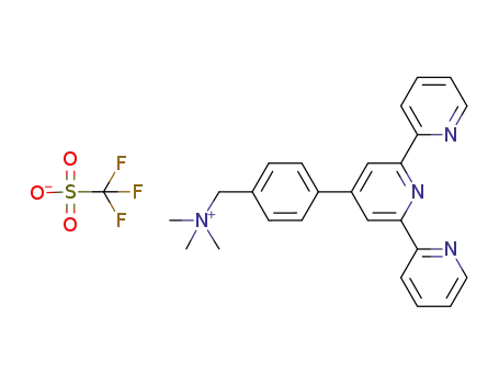4′-{4-[(trimethylammonium)methyl]phenyl}-2,2′:6′,2-terpyridine trifluoromethanesulfonate