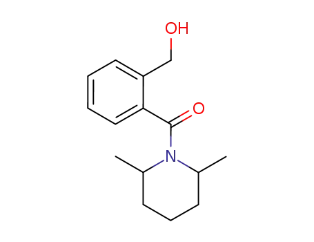 Molecular Structure of 134750-53-1 ((2,6-Dimethyl-piperidin-1-yl)-(2-hydroxymethyl-phenyl)-methanone)