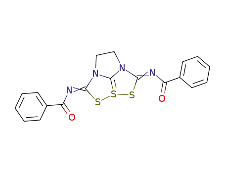 2,5-bisbenzoylimino-3,4-ethano-2,3,4,5-tetrahydro-1,6,6aS<sup>IV</sup>-trithia-3,4-diazapentalene