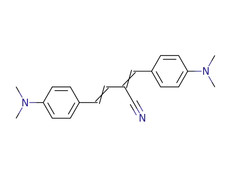 Molecular Structure of 89647-05-2 (3-Butenenitrile,
4-[4-(dimethylamino)phenyl]-2-[[4-(dimethylamino)phenyl]methylene]-)
