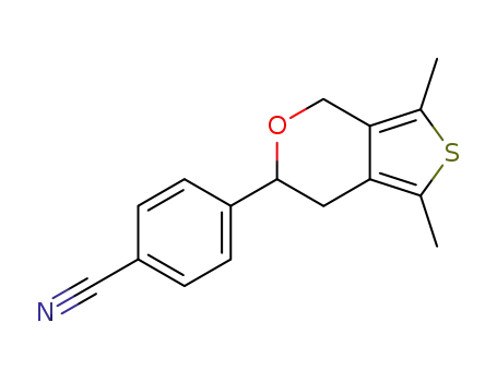 Benzonitrile, 4-(6,7-dihydro-1,3-dimethyl-4H-thieno[3,4-c]pyran-6-yl)-