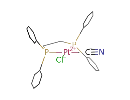 cis-[Pt(1,2-bis(dicyclohexylphosphanyl)ethane)(Cl)(CN)]