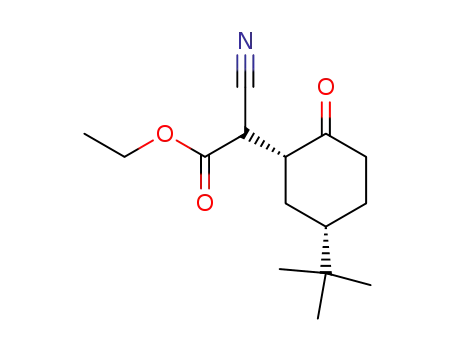 cis-ethylα-cyano-2-oxo-5-t-butylcyclohexane acetate
