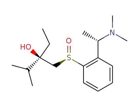 (1S)-N,N-Dimethyl-1-<2-<(1S,3R)-3-hydroxy-3-isopropyl-1-oxo-1-thiapentyl>phenyl>ethylamine