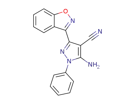 5-Amino-3-benzo[d]isoxazol-3-yl-1-phenyl-1H-pyrazole-4-carbonitrile