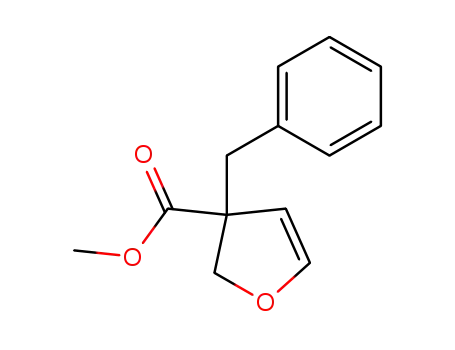Molecular Structure of 134936-51-9 (3-Benzyl-2,3-dihydro-furan-3-carboxylic acid methyl ester)
