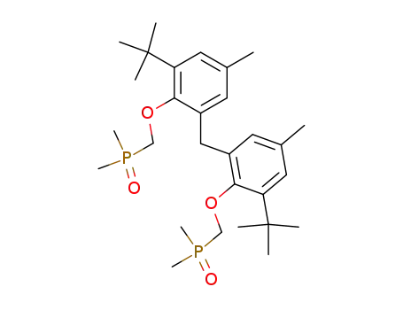 Molecular Structure of 139605-07-5 (2,2-methylene-bis(6-tert-butyl-4-methyl-1-dimethylphosphinylmethyleneoxybenzene))