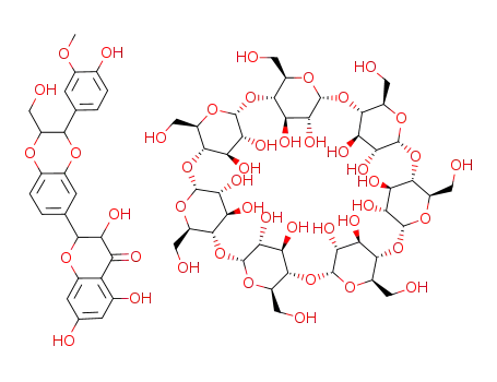 Molecular Structure of 135963-25-6 (C<sub>42</sub>H<sub>70</sub>O<sub>35</sub>*C<sub>25</sub>H<sub>22</sub>O<sub>10</sub>)