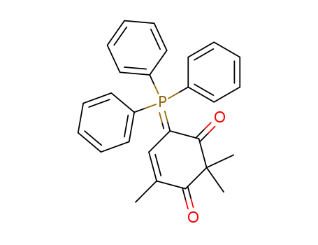 Molecular Structure of 88299-53-0 (4-Cyclohexene-1,3-dione,
2,2,4-trimethyl-6-(triphenylphosphoranylidene)-)