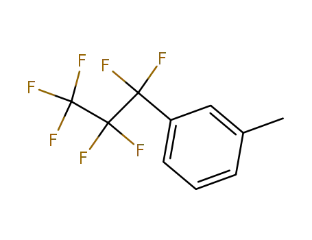Molecular Structure of 97745-83-0 (Benzene, 1-(heptafluoropropyl)-3-methyl-)