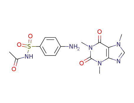 Molecular Structure of 54958-69-9 (Sulfacetamid-Coffein-1:1-Komplex)