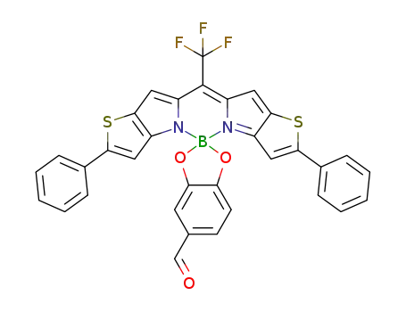 C<sub>33</sub>H<sub>18</sub>BF<sub>3</sub>N<sub>2</sub>O<sub>3</sub>S<sub>2</sub>