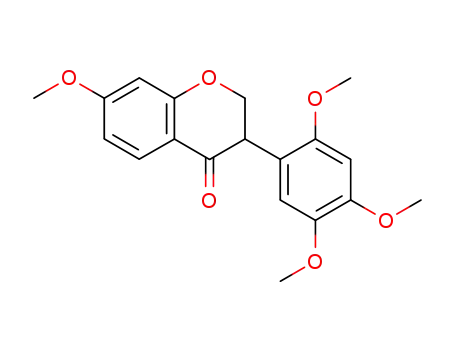 2,3-dihydro-7-methoxy-3-(2,4,5-trimethoxyphenyl)-1-benzopyran-4-one