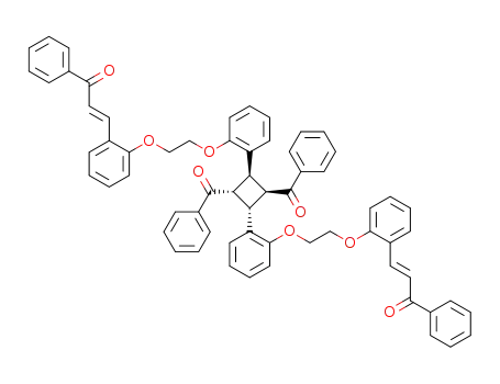 1r,3t-dibenzoyl-2c,4t-bis{2-[2-(2-[(E)-3-oxo-3-phenylprop-1-enyl]phenoxy)ethoxy]phenyl}cyclobutane