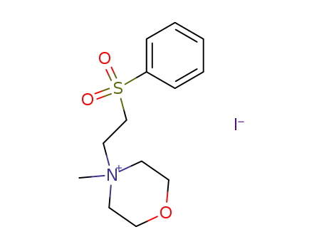 4-(2-Benzenesulfonyl-ethyl)-4-methyl-morpholin-4-ium; iodide