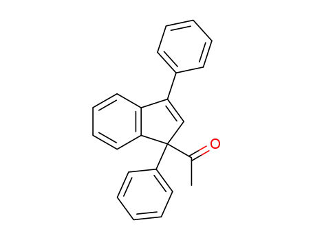 Molecular Structure of 64605-62-5 (Ethanone, 1-(1,3-diphenyl-1H-inden-1-yl)-)