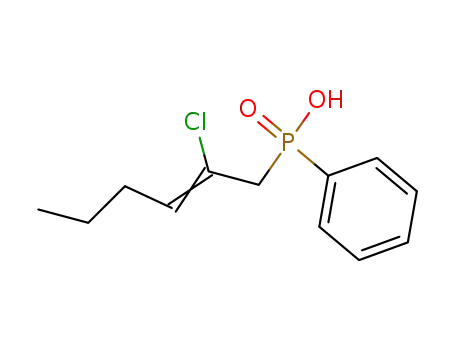 Phenyl-<2-chlor-hexen-2-yl-1>-phosphinsaeure