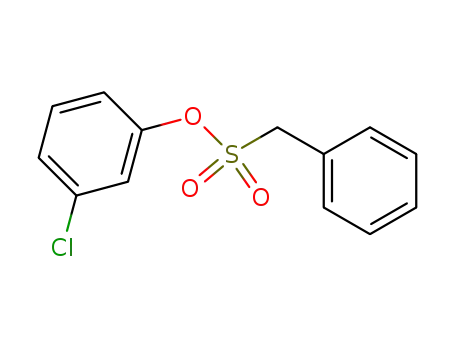 Molecular Structure of 62162-72-5 (Benzenemethanesulfonic acid, 3-chlorophenyl ester)