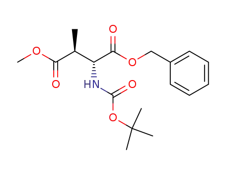 D-Aspartic acid, N-[(1,1-dimethylethoxy)carbonyl]-3-methyl-, 4-methyl
1-(phenylmethyl) ester, (3S)-