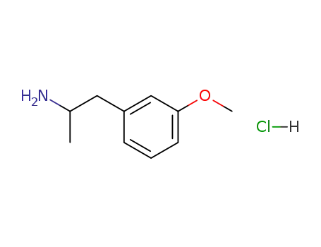 Molecular Structure of 35294-10-1 (m-Methoxyamphetamine hydrochloride)