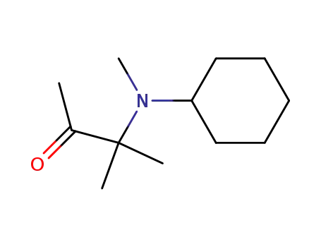 Molecular Structure of 56957-53-0 (3-(Cyclohexyl-methyl-amino)-3-methyl-butan-2-one)