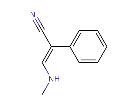 (E)-3-(N-methylamino)-2-phenylpropenenitrile