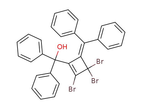 (4-Benzhydrylidene-2,3,3-tribromo-cyclobut-1-enyl)-diphenyl-methanol
