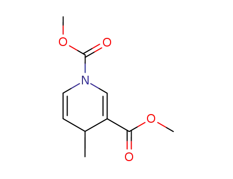 Molecular Structure of 105619-13-4 (1,3(4H)-Pyridinedicarboxylic acid, 4-methyl-, dimethyl ester)