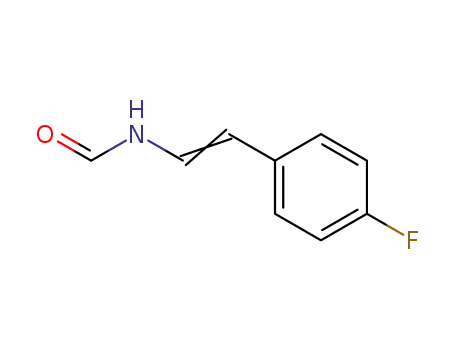 Molecular Structure of 66166-60-7 (Formamide, N-[2-(4-fluorophenyl)ethenyl]-)