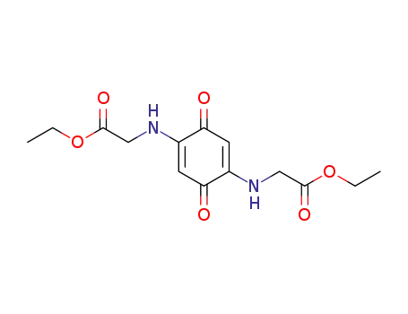 Molecular Structure of 33174-61-7 (Glycine, N,N'-(3,6-dioxo-1,4-cyclohexadiene-1,4-diyl)bis-, diethyl ester)