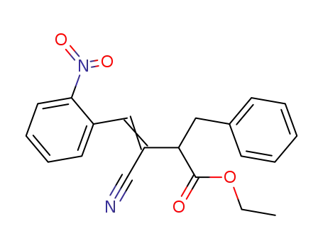Benzenepropanoic acid, a-[1-cyano-2-(2-nitrophenyl)ethenyl]-, ethyl
ester