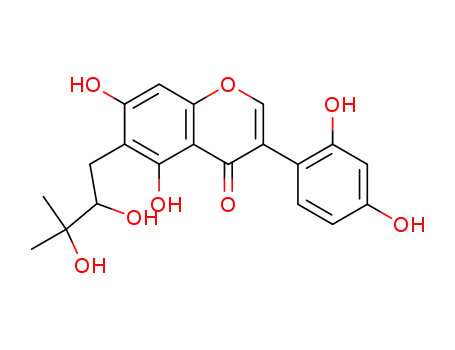 4H-1-Benzopyran-4-one, 6-(2,3-dihydroxy-3-methylbutyl)-3-(2,4-dihydroxyphenyl)-5,7-dihydroxy-