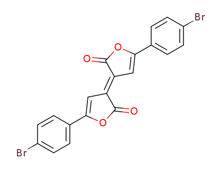 Molecular Structure of 134949-94-3 ((<i>E</i>)-5,5'-bis-(4-bromo-phenyl)-[3,3']bifurylidene-2,2'-dione)