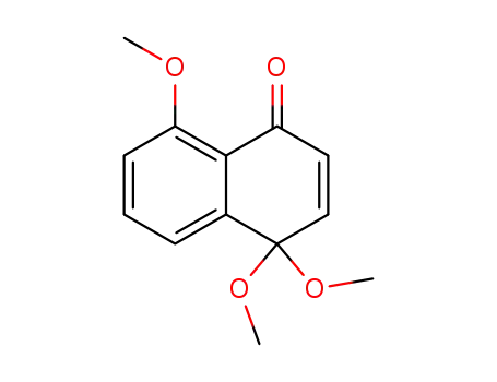 Molecular Structure of 72796-37-3 (1,1,5-Trimethoxy-4-oxo-1,4-dihydronaphthalene)