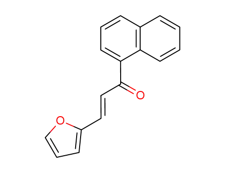 Molecular Structure of 140885-46-7 (2-Propen-1-one, 3-(2-furanyl)-1-(1-naphthalenyl)-, (E)-)