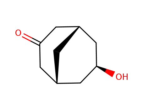 Molecular Structure of 62082-53-5 (Bicyclo[3.3.1]nonan-3-one, 7-hydroxy-, (7-exo)-)