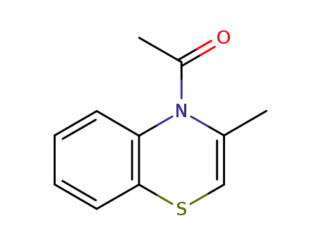 Molecular Structure of 61189-19-3 (4H-1,4-Benzothiazine, 4-acetyl-3-methyl-)