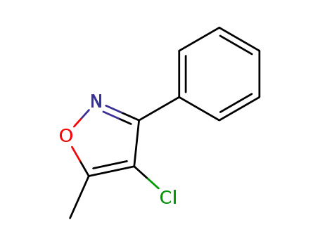 Molecular Structure of 62604-76-6 (Isoxazole, 4-chloro-5-methyl-3-phenyl-)
