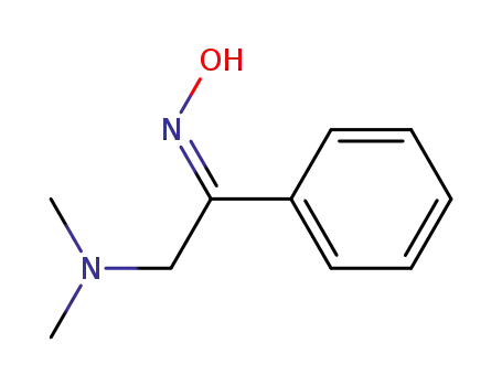 Molecular Structure of 16451-83-5 (Ethanone, 2-(dimethylamino)-1-phenyl-, oxime, (E)-)