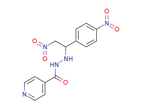 Molecular Structure of 107682-55-3 (isonicotinic acid-{<i>N</i>'-[2-nitro-1-(4-nitro-phenyl)-ethyl]-hydrazide})