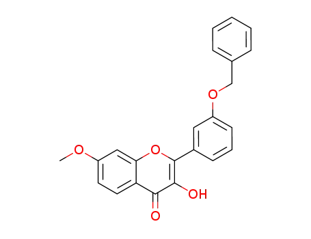 2-(3-benzyloxy-phenyl)-3-hydroxy-7-methoxy-chromen-4-one