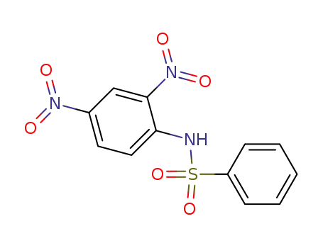 Molecular Structure of 19044-85-0 (Benzenesulfonamide, N-(2,4-dinitrophenyl)-)