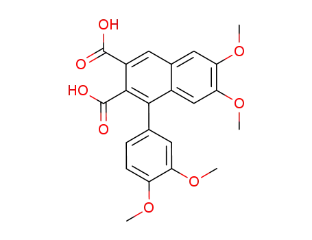 2,3-Naphthalenedicarboxylic acid,
1-(3,4-dimethoxyphenyl)-6,7-dimethoxy-